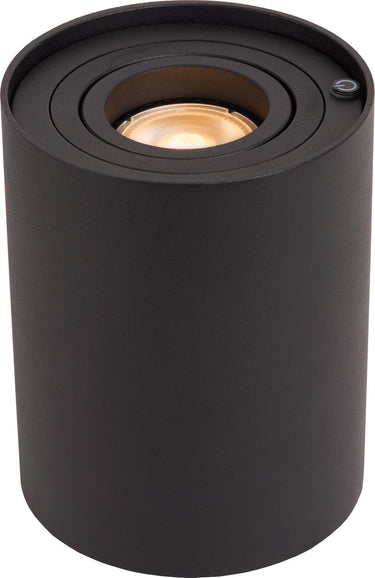 Lucide tube - tafellamp - ø 9,6 cm - led 3 stepdim - gu10 - 1x5w 2700k - zwart