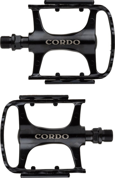 Cordo trekking pedalen aluminium - zwart