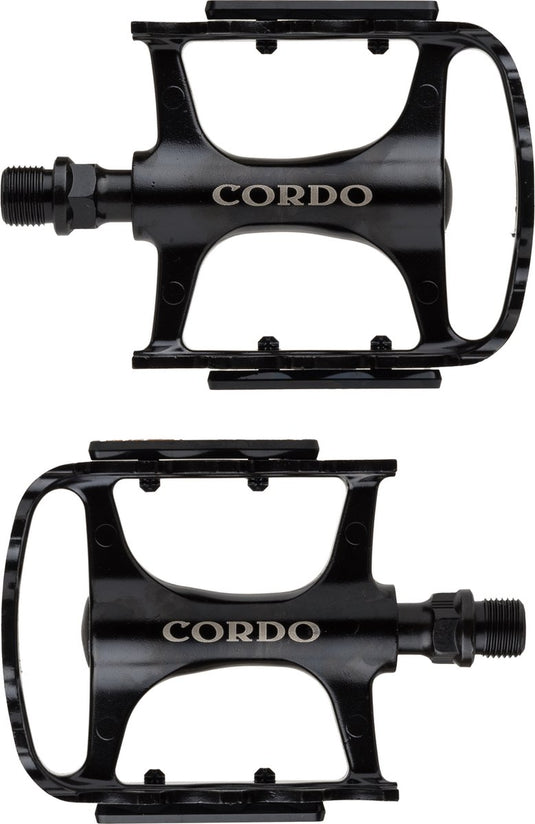 Cordo trekking pedalen aluminium - zwart