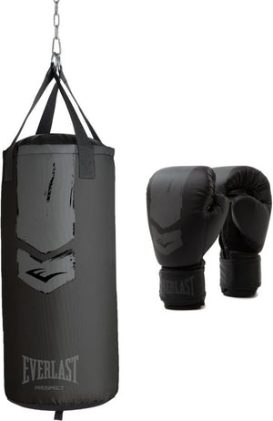 Everlast prospect 2 heavy bag kit, black grey, 76x28 cm