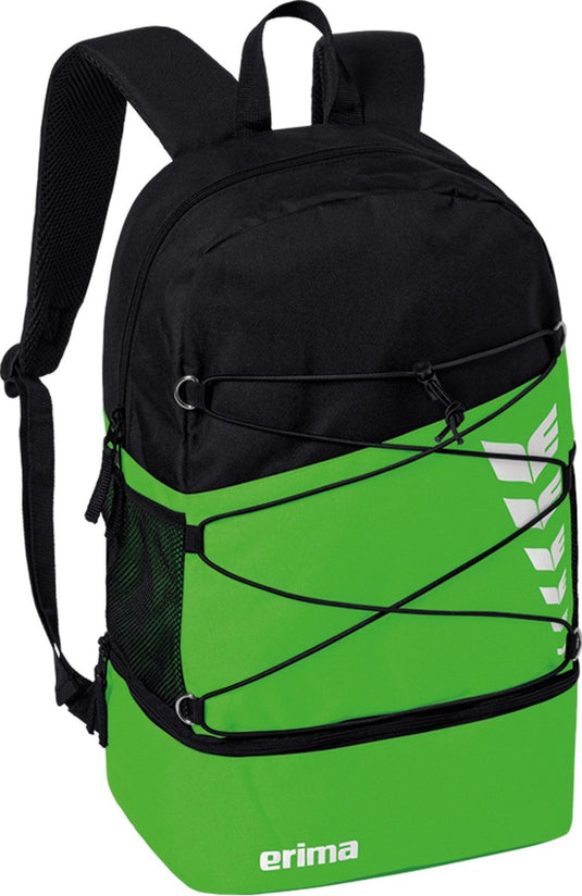 Erima six wings multifunctionele rugzak met bodemvak - green | maat: uni