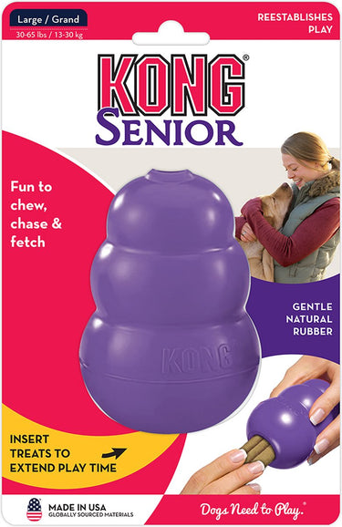 Kong senior - large - 11 cm - paars - 1 st