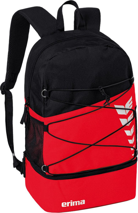 Erima six wings multifunctionele rugzak met bodemvak - rood | maat: uni