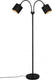 Rl live your light reality tommy - vloerlamp - zwart mat - excl. 2x e14 4 w - licht apart schakelbaar - flexibel