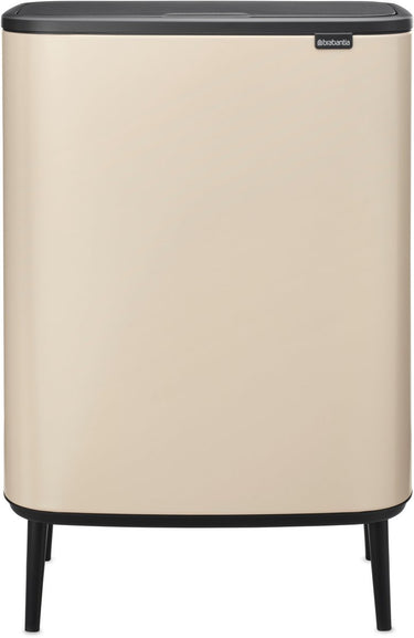 Brabantia bo touch bin hi prullenbak - 60 liter - 1 vak - soft beige