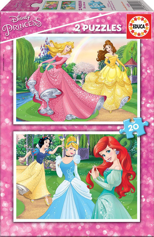 Educa puzzel - 2x20 stukjes disney princess