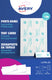 Merkloos sans marque avery bedrukbare naamkaarten 20 blad 20 stuks (formaat 210 x 60 mm)