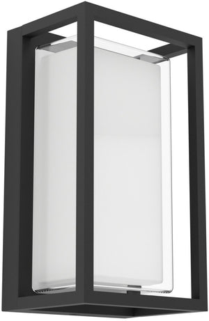 Eglo genovese wandlamp buiten - sensor - 24 cm - zwart helder - instelbaar wit licht (warm, neutraal en daglicht)