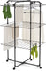 Brabantia hangon droogtoren - 23 m - inklapbaar wasrek - matt black