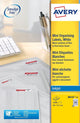 Merkloos sans marque avery white mini label, inkjet 46 x 11,1mm (25)