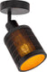 Lucide tagalog - plafondspot (plafondlamp) - ø 10 cm - 1xe27 - zwart - japandi