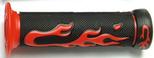 Vparts rubber handvat flame pr. retaining loops red tnt flame decor, 623rj