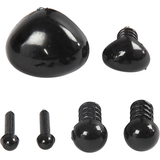 Creativ company https: www.cchobby.nl ogen-en-snuiten-voor-modellering-d-3-6-mm-afm-8x6-14x11-mm-zwart-20-set-1-doos