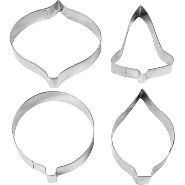 Creativ company uitsteekvormen, bel, bol, gruppel, prisma, h: 8 cm, 4 stuk 1 doos
