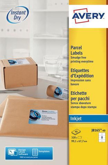 Avery white address label - inkjet - j8165