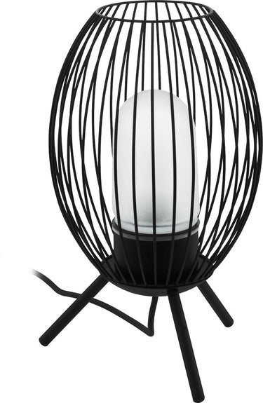 Eglo fusignano tafellamp buiten - e27 - 41 cm - zwart wit