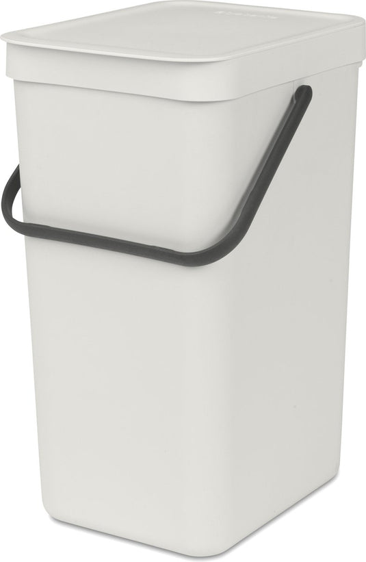 Brabantia sort go prullenbak - 16 liter - light grey