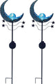 Luxform - tuinlamp met grondspies - mandala blauw - 2 stuks - led - werkend op zonne-energie