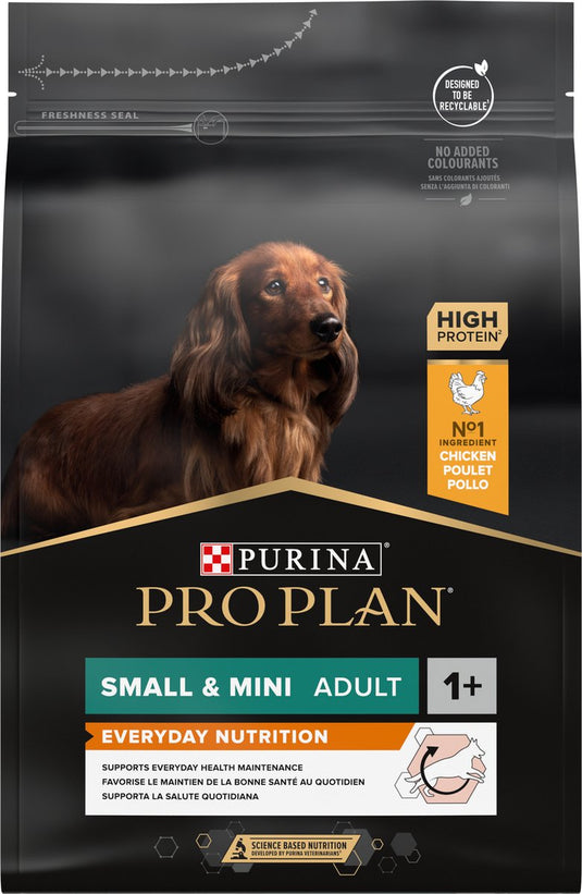 Pro plan everyday nutrition adult small mini - honden droogvoer - kip - 3 kg