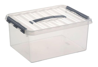 Sunware q-line opbergbox transparant15 liter 40x30x18cm