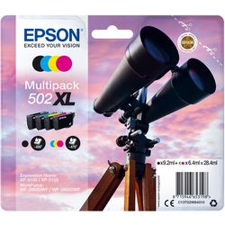 Inktcartridge 502xl multipak zwart, cyaan, geel, magenta