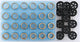 Polini rollenset roller core set 16x13 mm 4.5-5-5.5-6 gr.