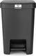 Brabantia stepup prullenbak - pedaalemmer - 25 liter - dark grey