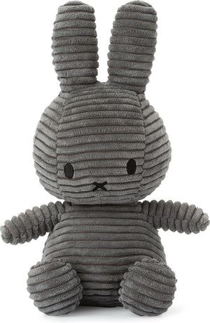 Bon ton toys nijntje - eco corduroy grey - 23 cm - 9