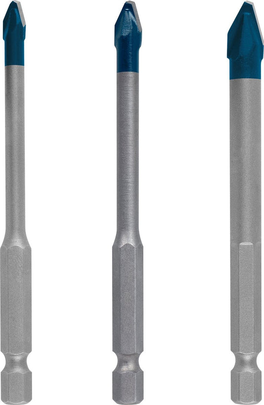 Bosch cylindrische steen betonboren 3-delige tegelborenset hex-9 - 5 6 8mm