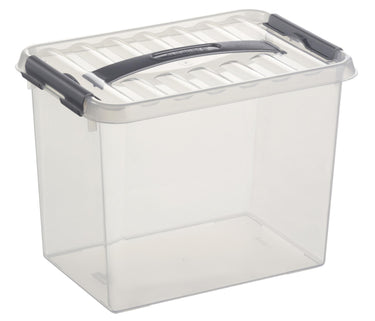 Sunware q-line opbergbox medium 9 liter transparant 30,7x20x22,3cm