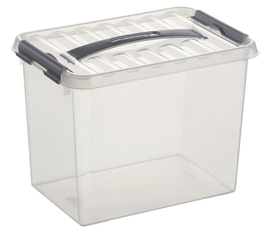 Sunware q-line opbergbox medium 9 liter transparant 30,7x20x22,3cm