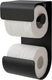 Sealskin brix - wc rolhouder - toiletrolhouder - reserverolhouder - zwart