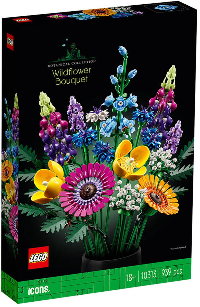 Afbeelding laden in galerijviewer, Lego icons wilde bloemen boeket bouwset voor volwassenen, botanical collection - 10313
