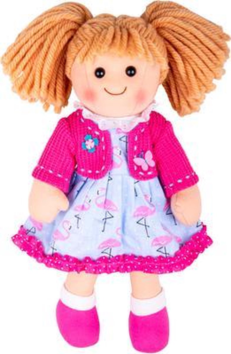 Afbeelding laden in galerijviewer, Bigjigs stoffen pop maggie 34 cm
