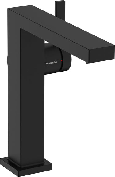 Hansgrohe tecturis e - wastafelkraan - ééngreeps bediening - coolstart energiebesparend - met afvoerplug - 150mm maat - mat zwart