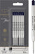 Parker balpenvulling - medium punt - zwarte quinkflow-inkt - 10 stuks