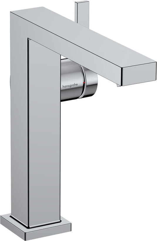 Hansgrohe tecturis e - wastafelkraan - ééngreeps bediening - coolstart energiebesparend - met afvoerplug - 150mm maat - chroom