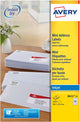 Avery j8651-25 wit printeretiket