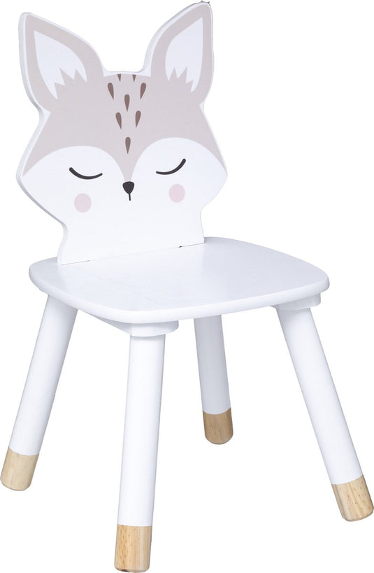 Atmosphera for kids- kinderstoel- vos- gemaakt van hout-28 x 28 x 52.5 cm