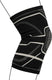 Avento knie compressie bandage - zwart zilvergrijs - l xl