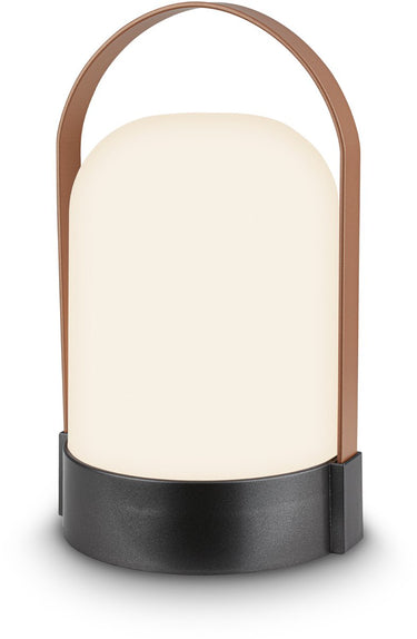B.k.licht asa groot - tafellamp oplaadbaar - snoerloze lamp - dimbaar - kampeerlamp - 90 lm - voor binnen en buiten - 14.5 x 13.5 x 24 cm - zwart