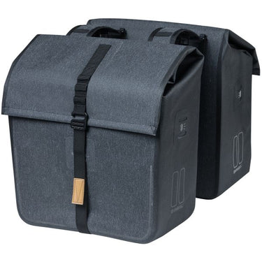 Basil Urban Dry Dubbele Fietstas - Grijs, 50L