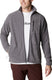 Columbia fast trek ii jacket - fleece vest heren volwassenen - sluiting en zakken met rits - outdoorvest - grijs - maat m
