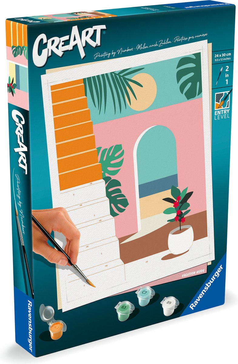 Afbeelding laden in galerijviewer, Ravensburger creart schilderen op nummer - vakantie

