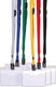 Durable badge met textielband rood