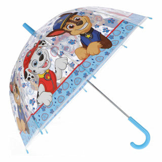 Afbeelding laden in galerijviewer, Paw patrol kinderparaplu 69 cm blauw transparant
