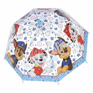 Afbeelding laden in galerijviewer, Paw patrol kinderparaplu 69 cm blauw transparant
