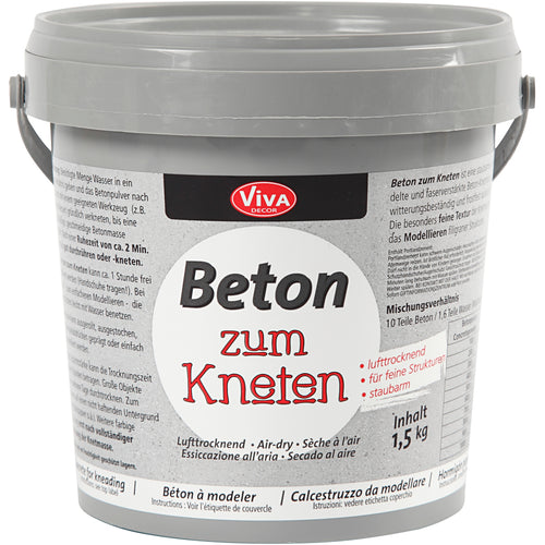 Viva decor kneedbeton, grijs, 1500 gr 1 doos