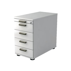 Bach mobiel ladenblok hammerer vsc50 melamine 428x800x760mm 4 laden wit