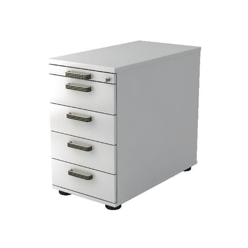 Bach mobiel ladenblok hammerer vsc50 melamine 428x800x760mm 4 laden wit